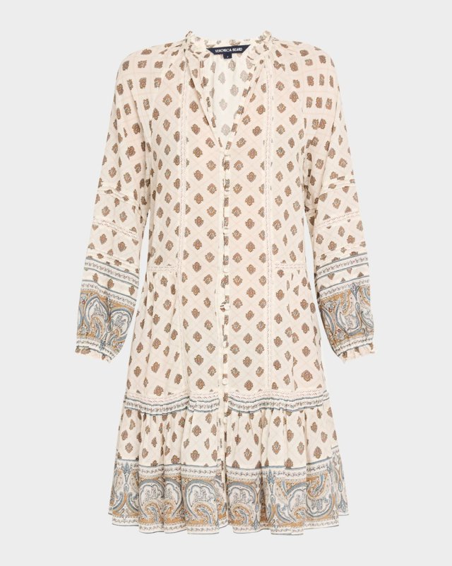 Belissa Long-Sleeve Mini Dress